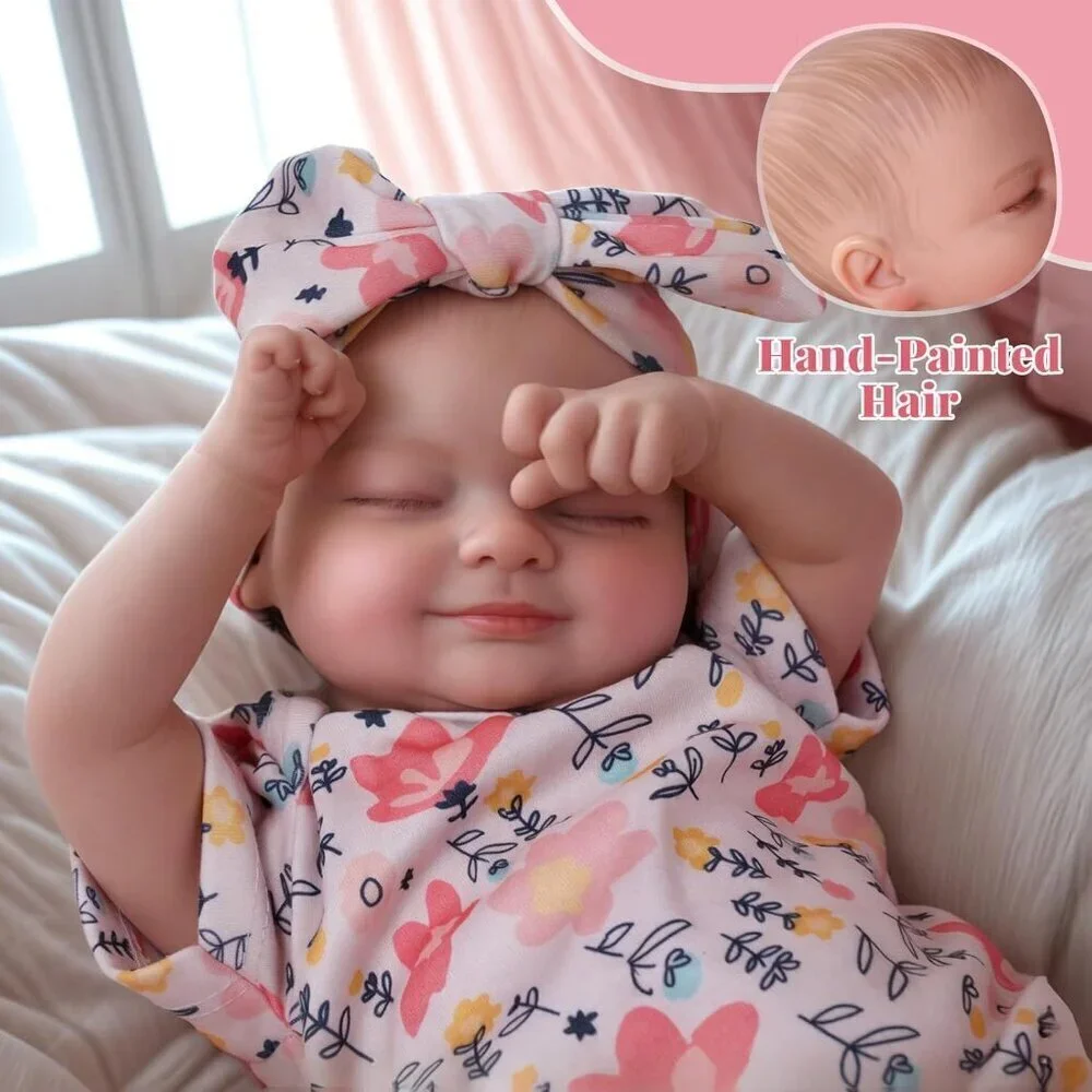 🆕17inch Full Body Silicone Newborn Baby Dolls Poseable Limbs Reborn Girl